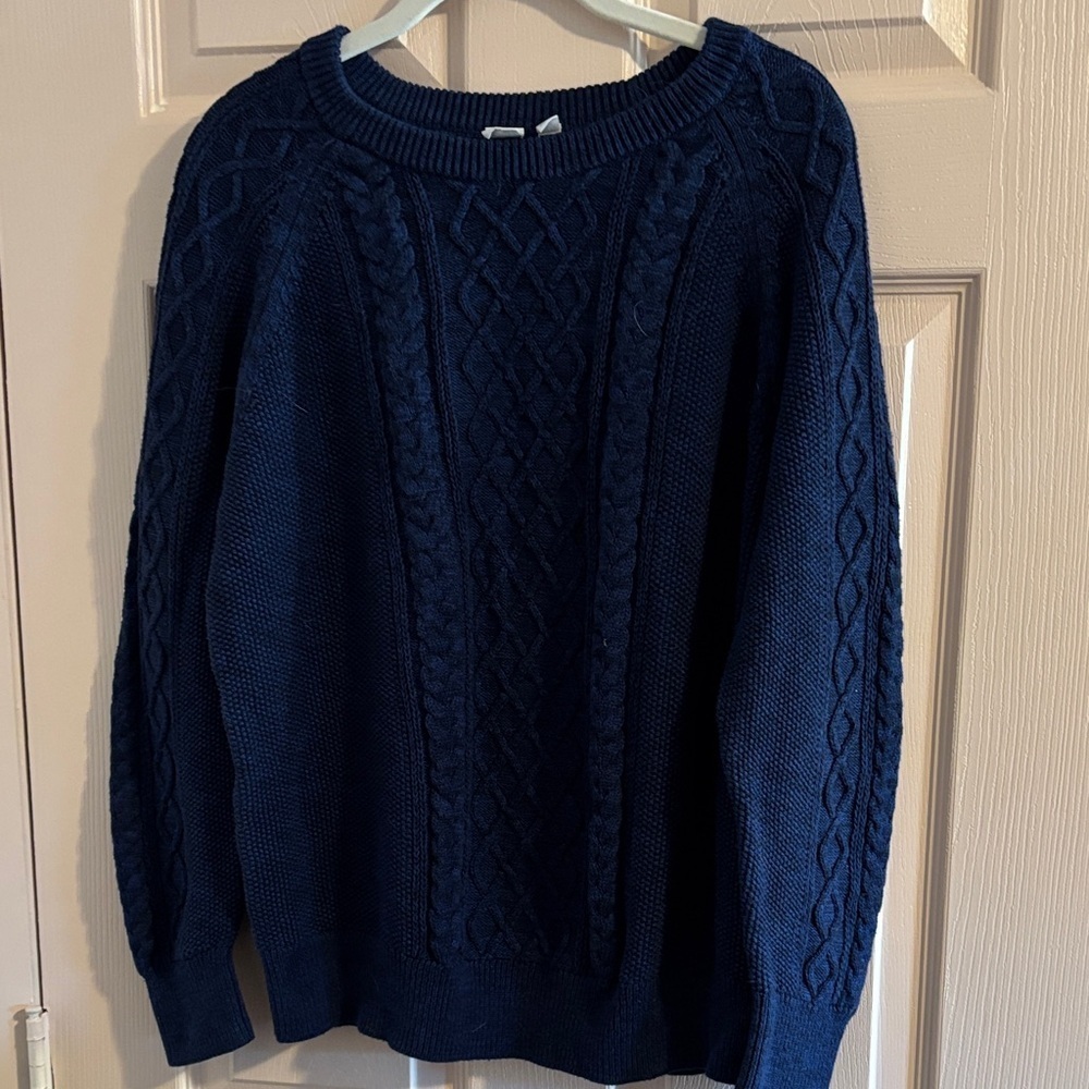 GAP Charcoal Ribbed Knit Sweater